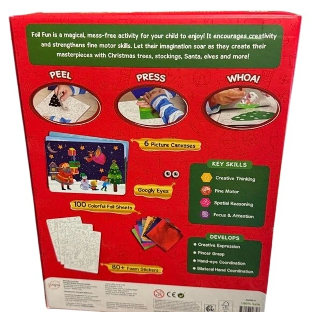 New Skillmatics Foil Fun Holiday Magic Peel and Press Art Craft Kit Christmas‎